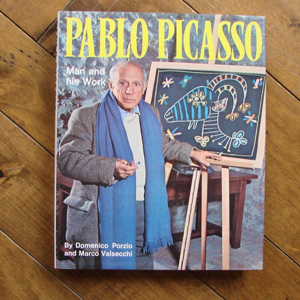 Pablo Picasso Man and His Work Hardcover Book Colour Photos Large Art Book Decor